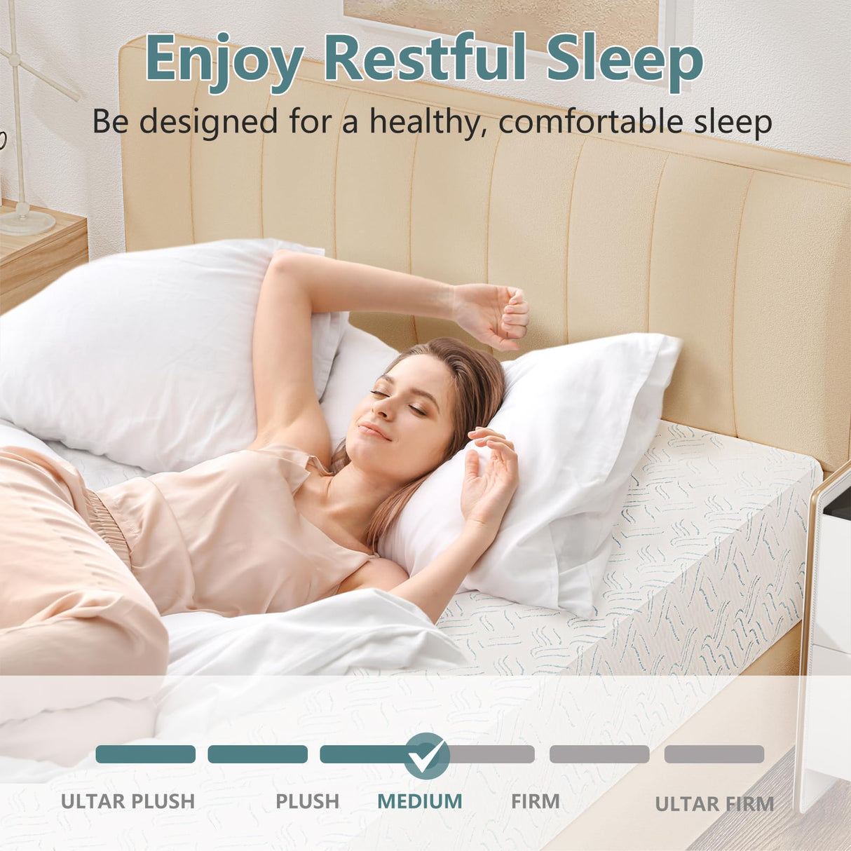 Full Memory Foam Mattress, 10 Inch Memory Foam Mattress in a Box, Fiberglass Free, Medium Feel, Breathable Cooling Layers, Certified Safe Materials for Pressure & Pain Relief, Soft and Comfortable Hoowlpoen