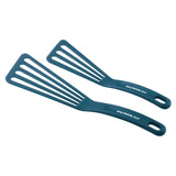 Rachael Ray Tools & Gadgets 2-Piece Nylon Turner Set, Marine Blue, 10" & 12" Spatula Set Rachael Ray