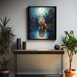 XTXGERL Paint by Numbers for Adults Lion, DIY Oil Painting Moon Acrylic Paint by Number Kits for Adult Adults Beginner for Home Wall Decor 16x20 inch XTXGERL