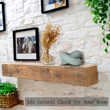 baqor 2-Link Wood Knot Decor - for Coffee Table Bookshelf Boho Celtic Home Entryway Living Room Office Rustic Farmhouse Decorative Object Wooden Knot Chain Link Accents Modern Sculpture baqor