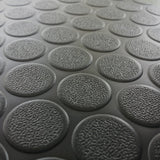 Rubber-Cal Coin-Grip Flooring and Rolling Mat, Brown, 2mm x 4 x 4-Feet Rubber-Cal