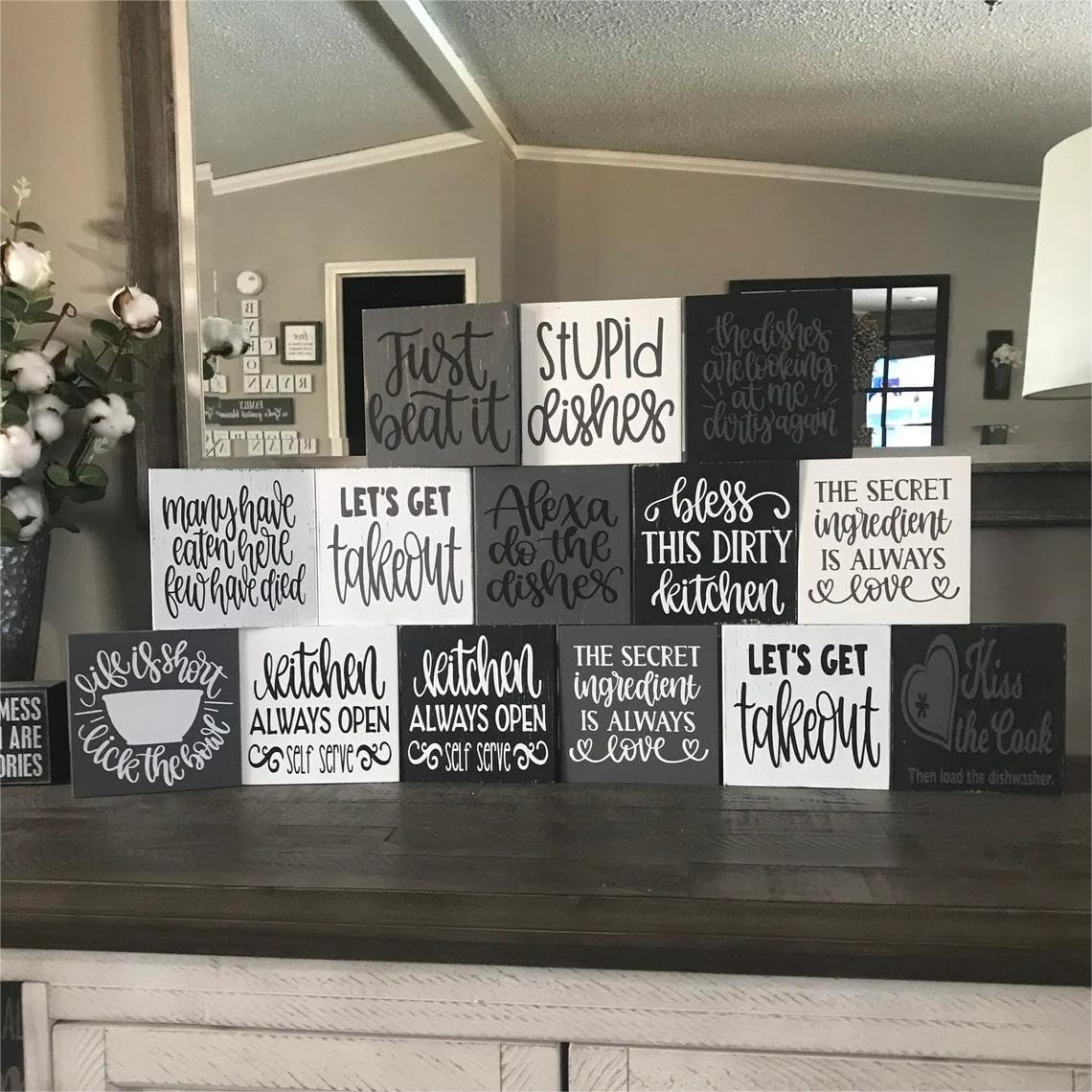 Custom Classic Sign for Office Decor, Personalized Desk Decor Signs, Add Your Text, Customized Wooden Home Decor, Modern Farmhouse Decor, Funny Desk Accessories Living Room Bathroom Kitchen ( - WoodArtSupply