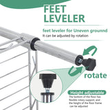 FDW 24" L×14" W×60" H Wire Shelving Unit Metal Shelf with 5 Tier Layer Rack Strong Steel for Restaurant Garage Pantry Kitchen Garage,Chrome FDW