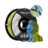 Creality Silk PLA Filament Multicolor, Smooth, Silky 3D Printer Filament 1.75mm, +/-0.02mm, Enhanced Printability, 3D Printing Filament 1KG/2.2lb (Yellow-Blue) Creality