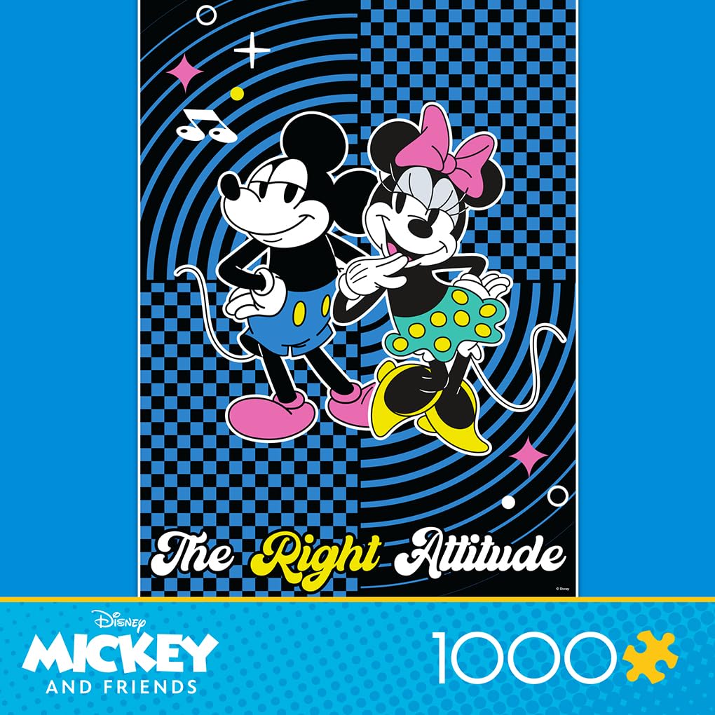 Ceaco - Disney - Mickey and Friends - The Right Attitude - 1000 Piece Jigsaw Puzzle Ceaco