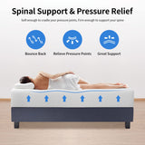 12 Inch Green Tea Full Size Memory Foam Mattress,Bed-in-a-Box Medium Firm Mattress CertiPUR-US Certified Breathable Bed Mattress for Cooler Sleep Supportive & Pressure Relief,Full PayLessHere