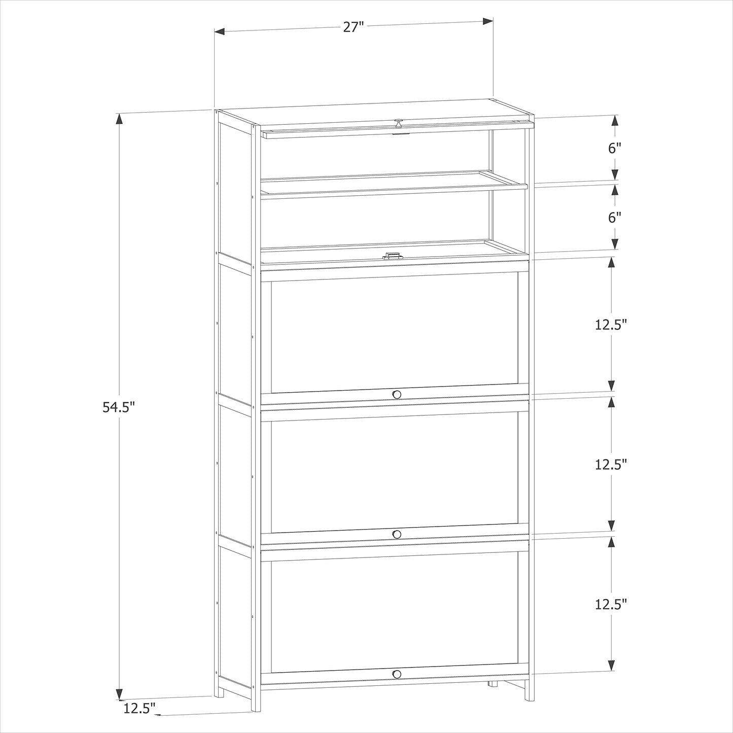 MoNiBloom 8 Tier Shoe Cabinet, Bamboo Free Standing Shoe Shelf Storage Rack with Flip Doors for 27-32 Pairs Home Entryway Hallway Office Bedroom, Brown