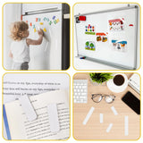 48 Pieces White Magnetic Bookmark Book Marker Clip Sublimation Bookmarks, Magnetic Page Markers Clips for Kids Students Teachers Classroom Office Reading Book Lovers Supplies Hxezoc