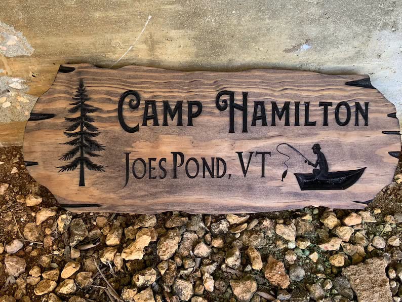 Very Wood Basement - Outdoor Camp & Custom Wood Sign - Pine Trees Wooden Carved Cabin - High-Quality Handmade Mountain Home - Rustic Home - WoodArtSupply