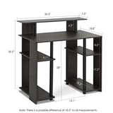 Furinno JAYA Simple Design Computer Writing Desk, Walnut Furinno