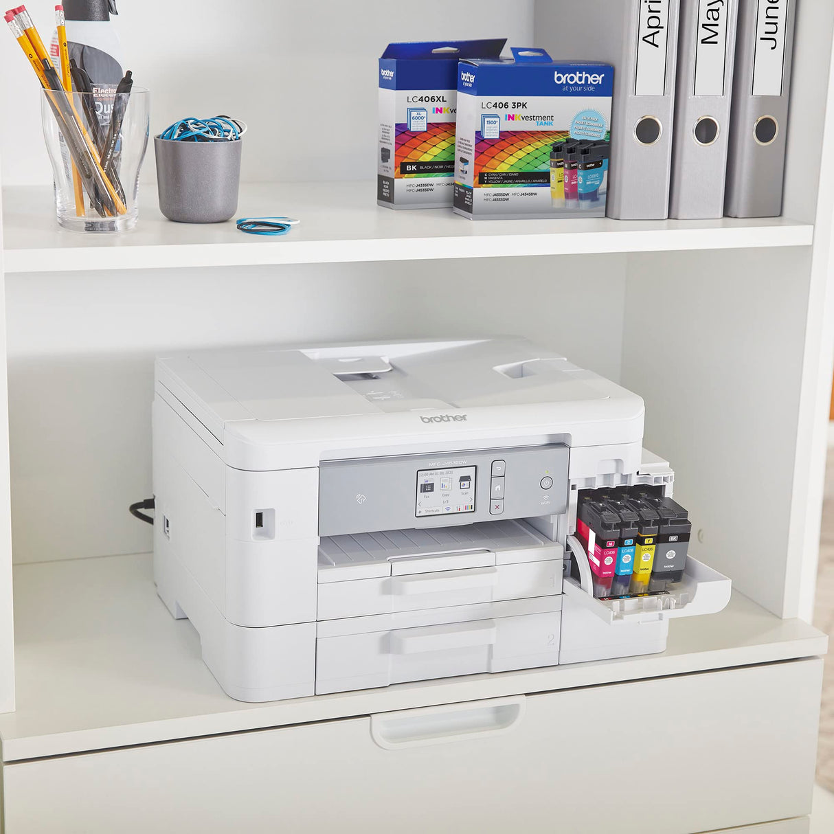 Brother Genuine LC406BK Standard Yield Black INKvestment Tank Ink Cartridge Brother