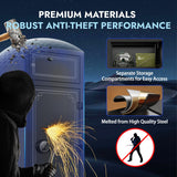 Karini 8-12 Gun Safe for Rifles and Pistols Large Rifle Safe with Electronic Combination Lock & Separate Storage 3 Removable Shelves 180° Door for Garage Bedroom & Shooting Club Karini