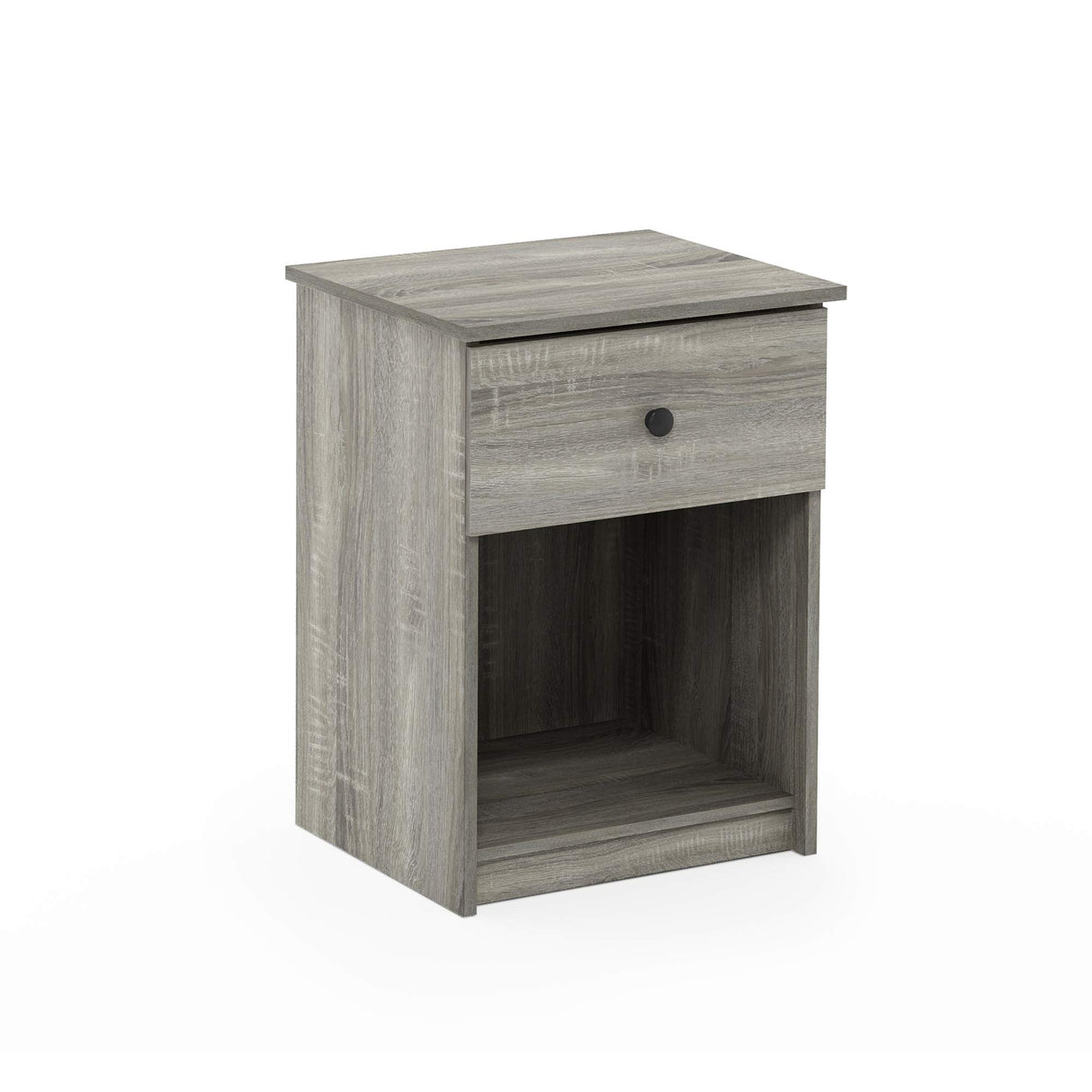 Furinno Tidur Nightstand, 1-Pack, French Oak Grey Furinno