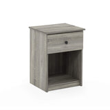 Furinno Tidur Nightstand, 1-Pack, French Oak Grey Furinno