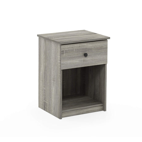 Furinno Tidur Nightstand, 1-Pack, French Oak Grey Furinno