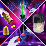 PATIFEED Magic Kit, 50+ Magic Tricks for Kids with Instructions for Each Trick to Perform, Magic Set for Girls Boys Beginners PATIFEED