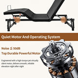 King Size Adjustable Bed Base, Black Steel Bed Frame, Separate Head & Foot Incline, Wireless Remote Control Adjustable Bedbed, Ergonomic Electric-Bed with Under Nightlight, and 4 USB Ports Lyngins