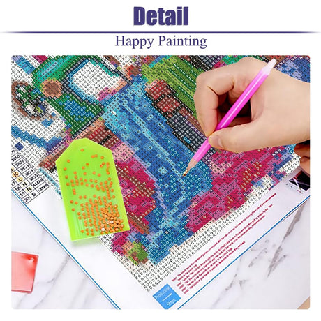 DIY Diamond Art Kits for Adults,Diamond Painting Kits for Adults,Simple Cartoon Grandma Full Drill Diamond Paintings for Beginners, 5D Paint with Diamonds Pictures Gem DIY Crafts Kits 14X14 Inch uuxsretaio