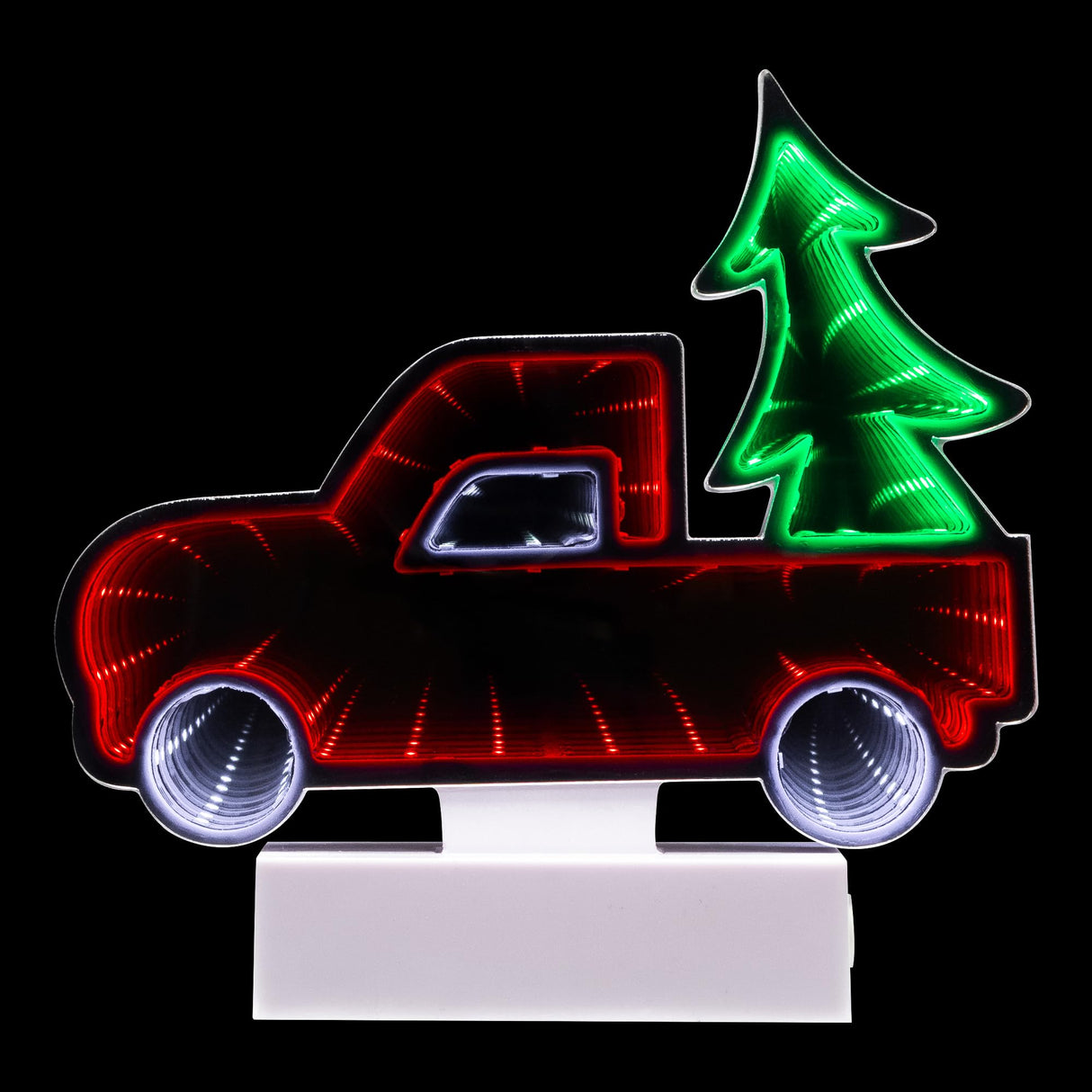 Northlight LED 3D Truck Christmas Infinity Mirror - 7.25" Northlight