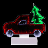 Northlight LED 3D Truck Christmas Infinity Mirror - 7.25" Northlight