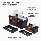 beyond by BLACK+DECKER Tool Box Bundle, 19-Inch & 12-Inch (BDST60129AEV) beyond