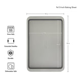 KitchenAid 9x13in Nonstick Aluminized Steel Baking Sheet, Contour Silver KitchenAid