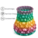 INLAND TPU Filament, Rainbow TPU 3D Printer Filament, Red, Orange, Purple, Yellow, Green Flexible Filament, Dimensional Accuracy +/- 0.03 mm - 1kg Spool (2.2 lbs) INLAND