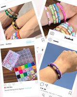 BestNow Clay Beads Bracelet Making Kit Toys for Girls Kids Charms Kit 18 Colors Friendship Bracelet Kit Letter Beads DIY Crafts Teen Girl Gifts Toys for Ages 6 7 8 9 10 11 12 BestNow