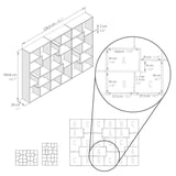 Iacopo M Modern Oak Bookcase - Versatile Storage Solution for Home and Office Mobili Fiver