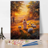 croshom Paint by Numbers Kit for Adults Beginner, Jesus Paint by Number for Adults, DIY Easy Adult Paints by Number Kits, Gifts and Home Wall Decor 12" x 16" (Without Frame) croshom