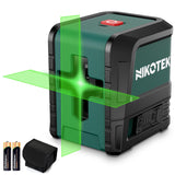 Nikotek Laser Level, Self-leveling Green Line Laser With Horizontal and Vertical Lines for Construction and Picture Hanging, Battery Included Nikotek