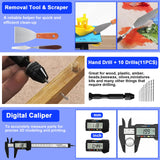 3D Printer Tools Kit, 139pcs 3D Printer Accessories Includes Nozzle Cleaning Needles, Deburring Tools, Removable Screwdriver Kit, Electric Polishing Machine, for 3D Print Removing, Cleaning, Finishing BILIPLE