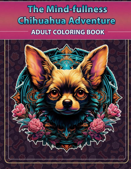 The Mind-fullness chihuahua Adventure: An Adult coloring book WoodArtSupply