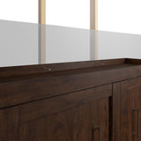 Bestar Pur Full Murphy Bed and 2 Shelving Units with Drawers, 109-inch Space-Saving Wall Bed Bestar