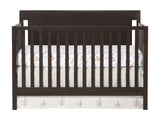 Oxford Baby Lazio 4-in-1 Convertible Baby Crib, Espresso Brown, GreenGuard Gold Certified Oxford Baby