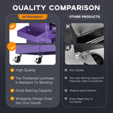 INTERGREAT Tool Chest, 5-Drawer Rolling Tool Storage Cabinet with Detachable Top Tool Box, Tool Cabinet with with Enhanced Packaging, Metal Tool Cart for Garage, Workshop, Barbershop(Purple) INTERGREAT