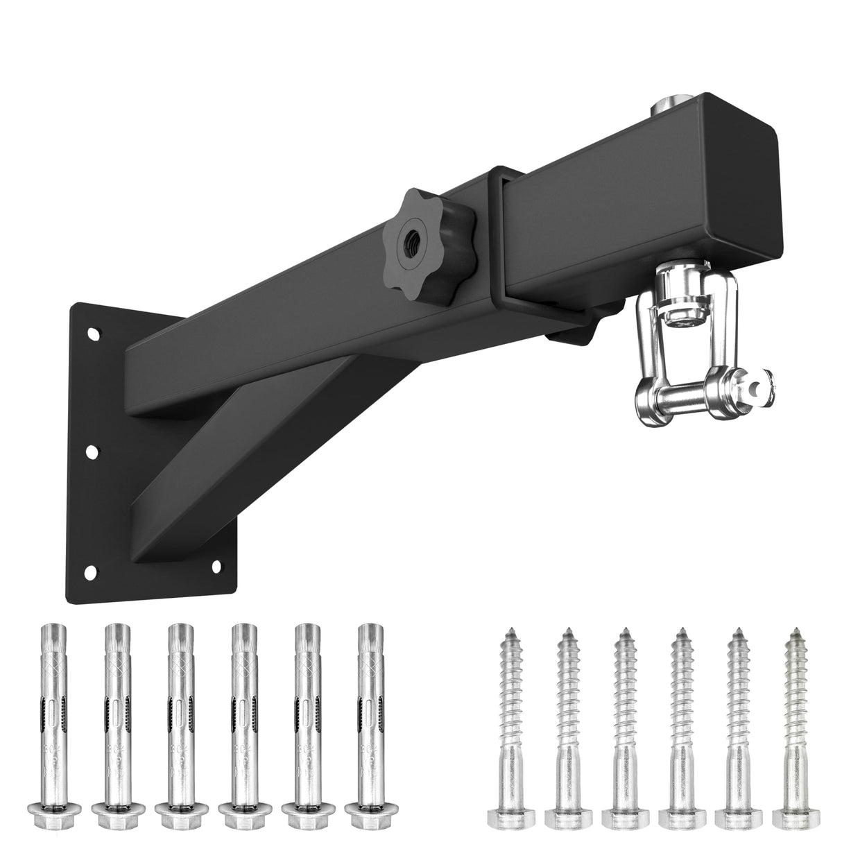 VivaZen Heavy Bag Wall Mount, Adjustable Wall Mount Punching Bag Hanger,Heavy-Duty Wall Bracket, Thickened Steel Plate and Stainless Steel kit for Home Gym Indoor Outdoor (900 LB Capacity) VivaZen