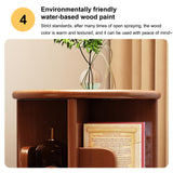 360° Rotating Solid Wood Bookshelf – 5 Tier Spinning Bookcase for Stylish Storage in Any Room LWQFHI