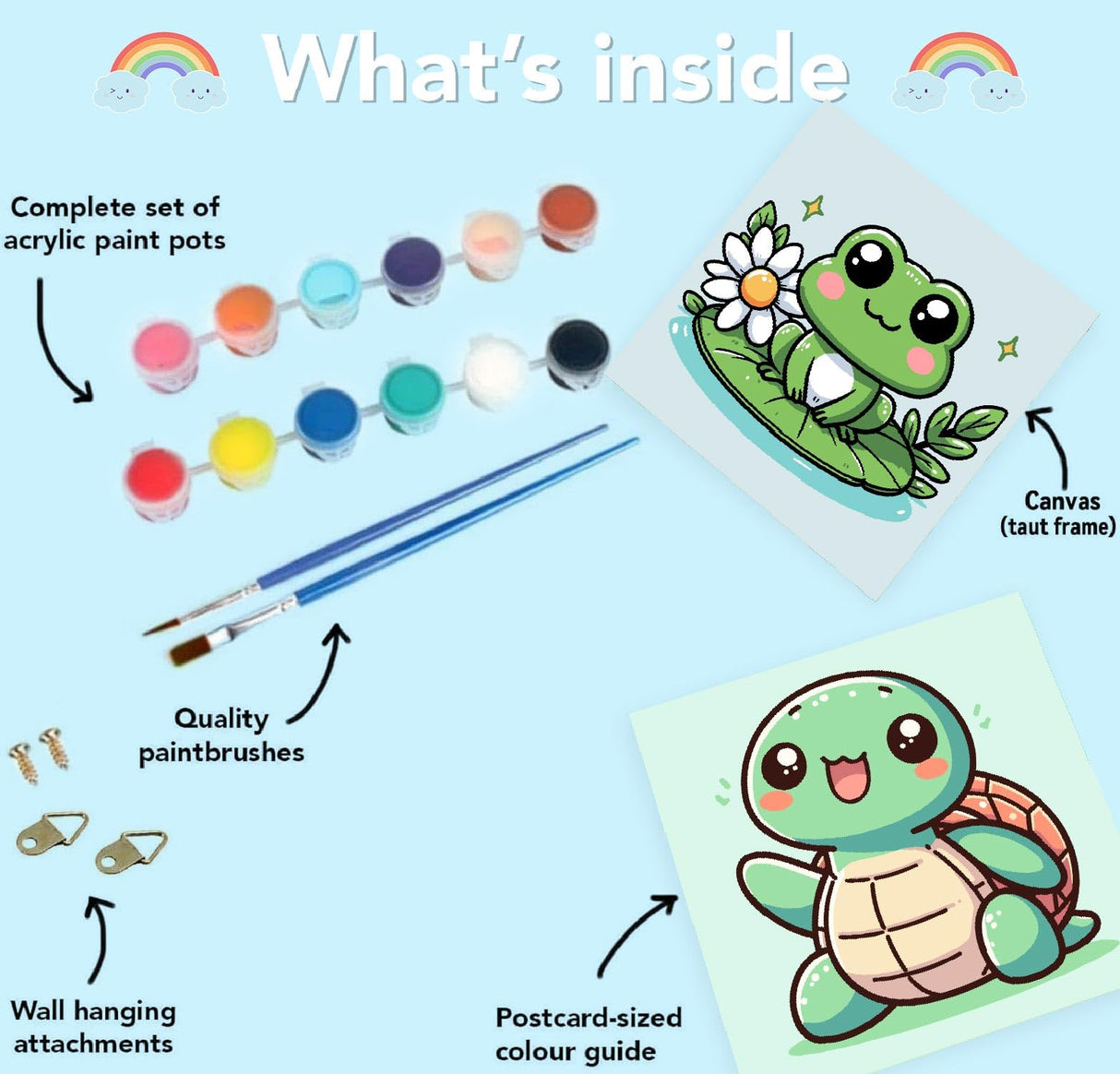 4 Pack Paint by Number Kits for Adults,Animals Painting by Numbers for Adults Framed, DIY Animal Oil Painting Suitable for Home Decoration (8x8inch) Generic