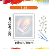 ARNLRDYA American Football Ball Paint by Number Kits for Adults, Rugby Sports Paint by Numbers, Ball Sports DIY Acrylic Painting on Canvas for Living Room Home Wall Decor(16×20inches, No Frame) ARNLRDYA