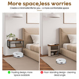 NANAGIFTREE Floating Nightstand Set of 2, Wood Bedside Shelf Wall Mounted Nightstand, Floating Bedside Table for Bedroom, Living Room, Bathroom, Kitchen, Office (Vintage Brown) NANAGIFTREE