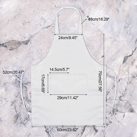 Syhood 18 Pack Bib Apron with Pocket Unisex Commercial Apron Kitchen Plain Bulk Chef Grill Cook Apron for Women Men Cooking Restaurant BBQ Painting Crafting(White) Syhood