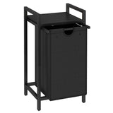 LAATOOREE Laundry Hamper, Two-Color Laundry Basket with Removable Laundry Bag and Top Shelf, Clothes Hamper for Samll Space,Laundry Room, Bedroom, Bathroom LAATOOREE