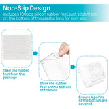 Vtopmart 25 PCS Clear Plastic Drawer Organizers Set, 4-Size Versatile Bathroom and Vanity Drawer Organizer Trays, Storage Bins for Makeup, Bedroom, Kitchen Gadgets Utensils and Office Vtopmart