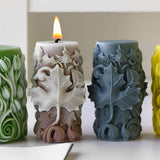 Japleed Maple Leaf Embossed Candle Molds, Autumn Leaves Pillar Candle Silicone Molds, 3D Fall Molds for Soap Wax Epoxy Resin, Fondant Chocolate Cake Dessert Decoration Molds DIY Supplies japleed