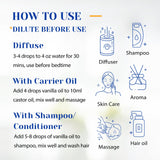 HIQILI Vanilla Essential Oil, Undiluted Natural Strong Fragrance Add in Skin Perfume, Unscented Lotion, Candle Soap Making Scent, Relax at Home with Diffuse Warm Sweet Aroma -100ML HIQILI