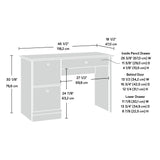 Sauder Computer Desk, Cinnamon Cherry Finish Sauder