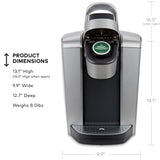 Keurig K-Elite Single Serve K-Cup Pod Coffee Maker, with Strength and Temperature Control, Iced Coffee Capability, 8 to 12oz Brew Size, Programmable, Brushed Silver Keurig