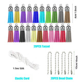 Allazone 120 PCS Sublimation Air Freshener Sheet Set 60 PCS Rectangle Car Scented Hanging Sheets Felt Air Freshener with Rope, Tassel, Wave Bead Chain for Car Home Use and Decor Allazone