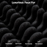 ovios 104" Cloud Sectional Couch with L-Shape Chaise,Modern Modular Sofa with Deep Seat, Upholstered Couches for Living Room Bedroom,No Assembly Required, Black (Plush Corduroy Fabric) ovios